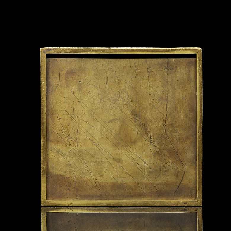 Empire style metal and bronze scrivener's desk, 19th century - 7