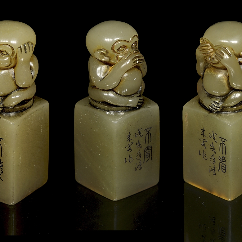 Tres sellos de shoushan