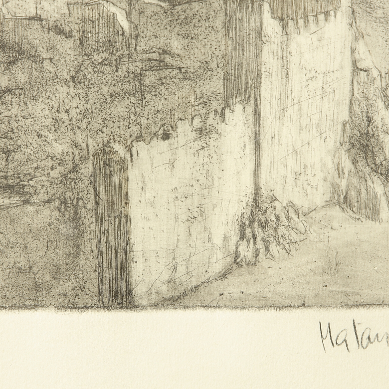 Matanzo (20th century) ‘Wall on the hill’ - 2