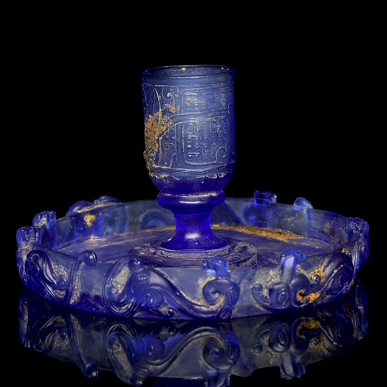 Conjunto de liulí de copa y plato