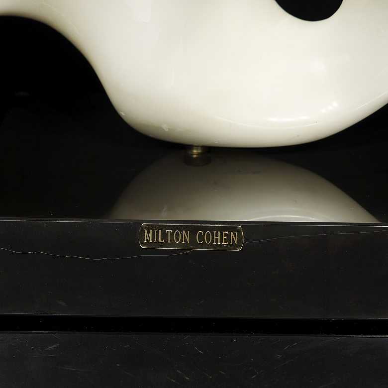 Milton Cohen, White Marble Sculpture, 20th Century - 3