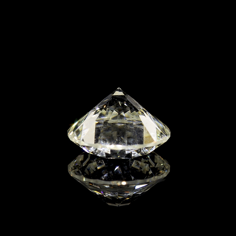 Diamante natural en talla brillante, 2.01 ct, certificado HRD