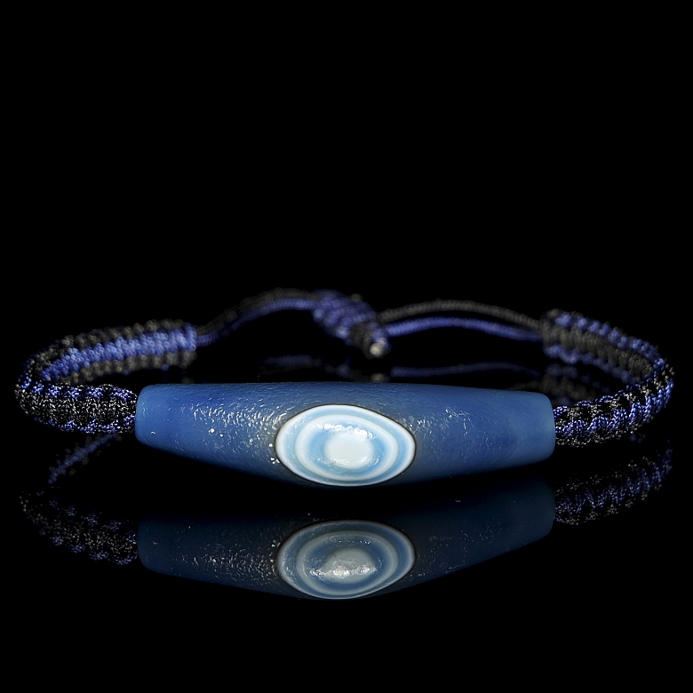 Cuenta Dizi de ágata azul, dinastía Tang