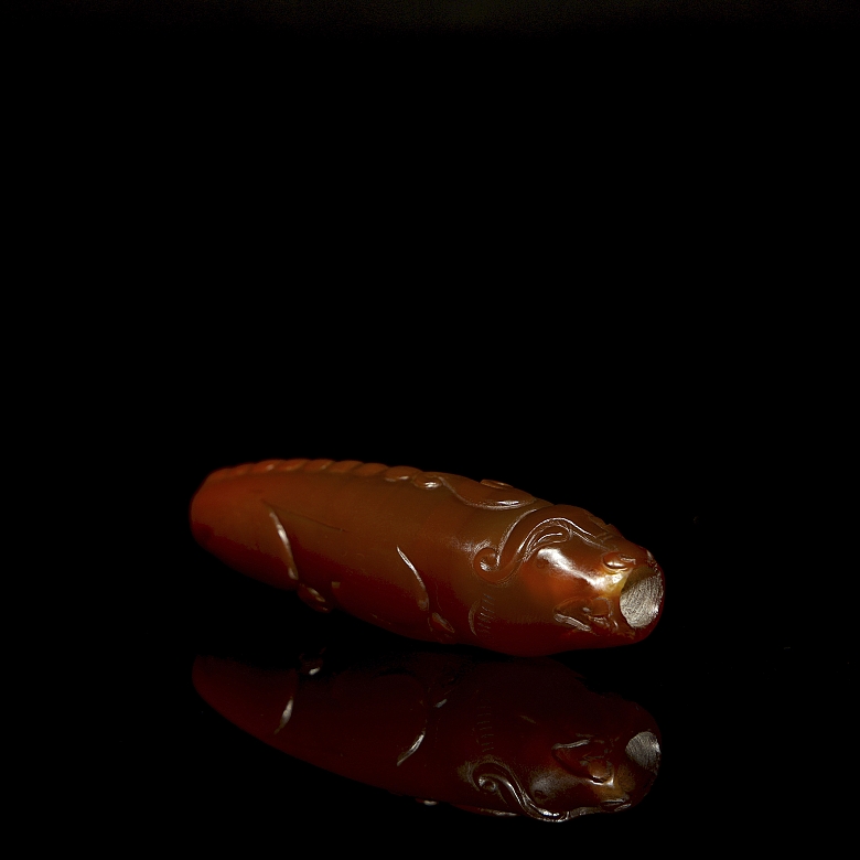 Cuenta de ágata roja 