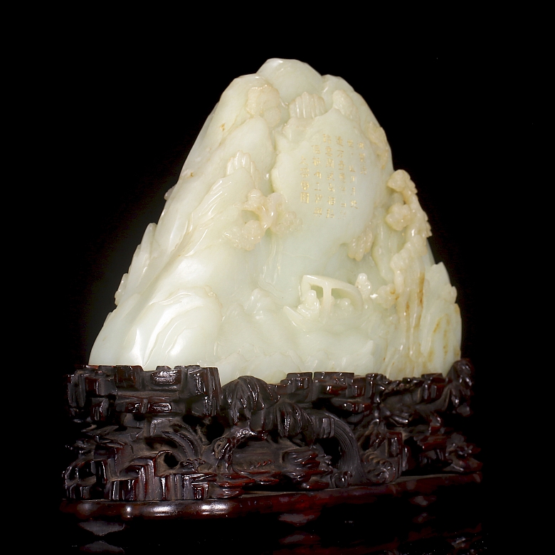 Jade blanco tallado 