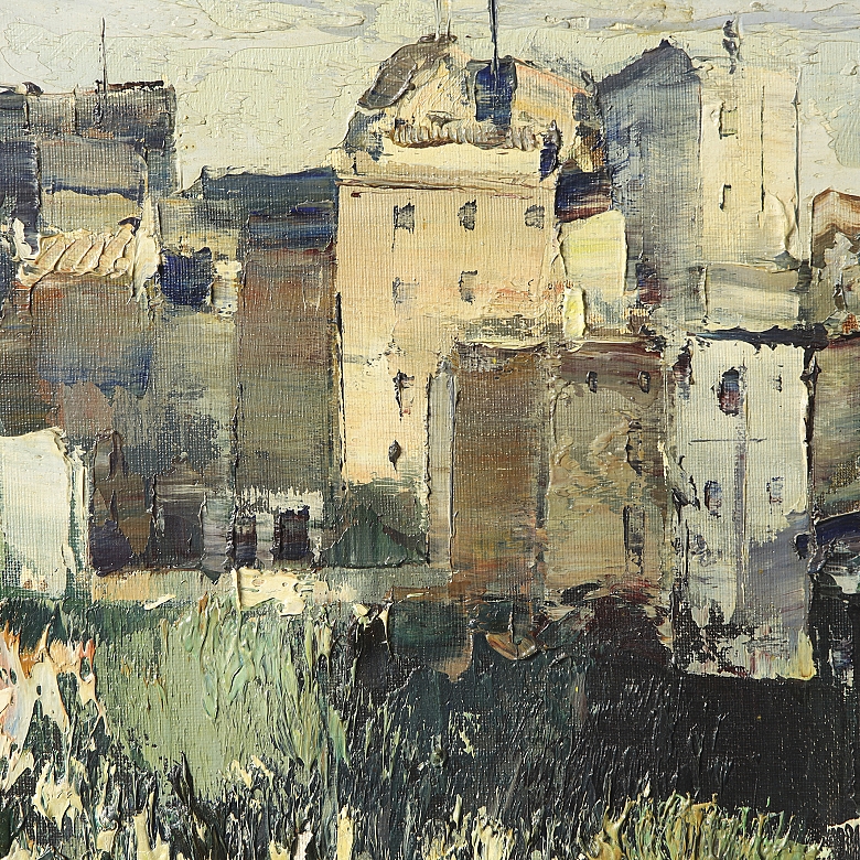 何塞·科扎尔·维德玛 José Cozar Viedma (1944) 《城市景观》 - 2