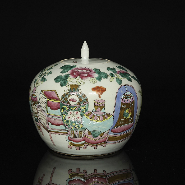 Recipiente de porcelana esmaltada