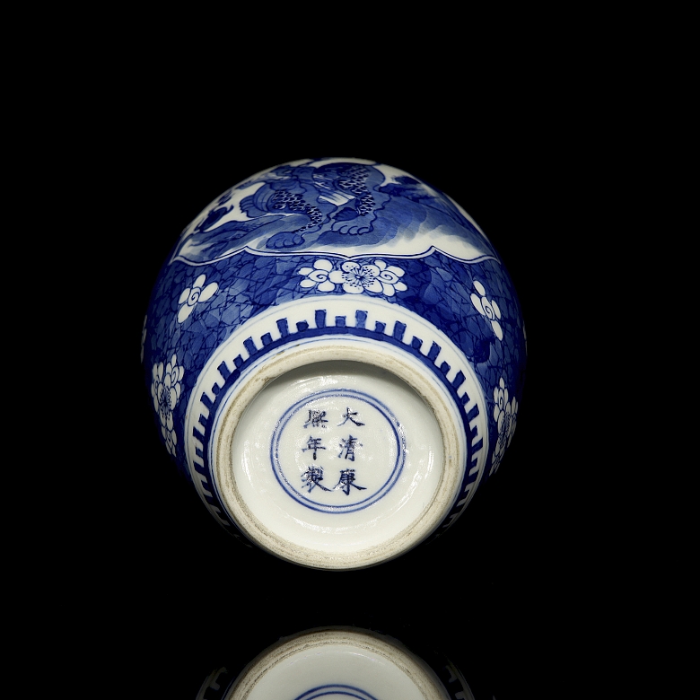 Jarrón de porcelana esmaltada 