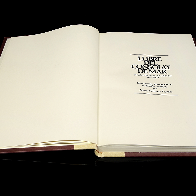 Facsimile of ‘Llibre del consolat de mar’, 1977