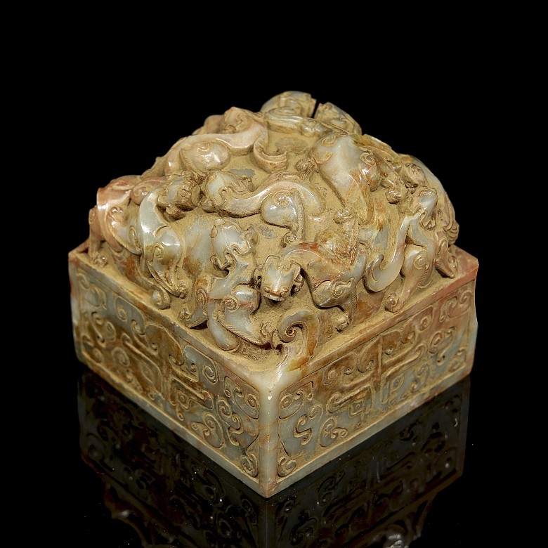 Gran sello de jade