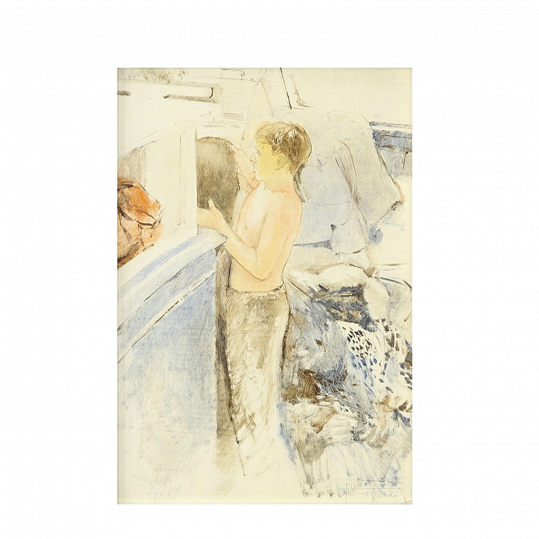 Francisco Ramos Dorado (1956) ‘Sketch of a Young Man’, 1991