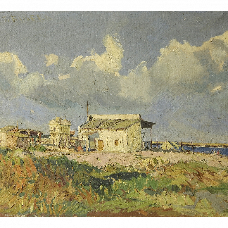 F·里维拉（20世纪）《午后阳光》，1950年 F. Rivera (s.XX)