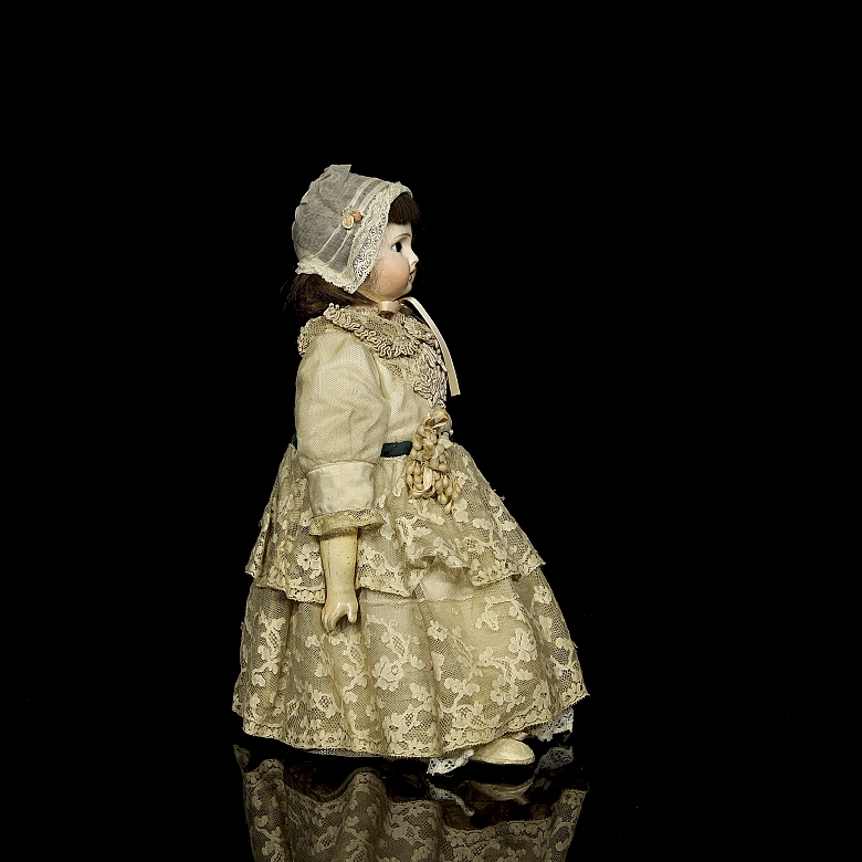 Doll with porcelain head, Germany, late 20th century - 2