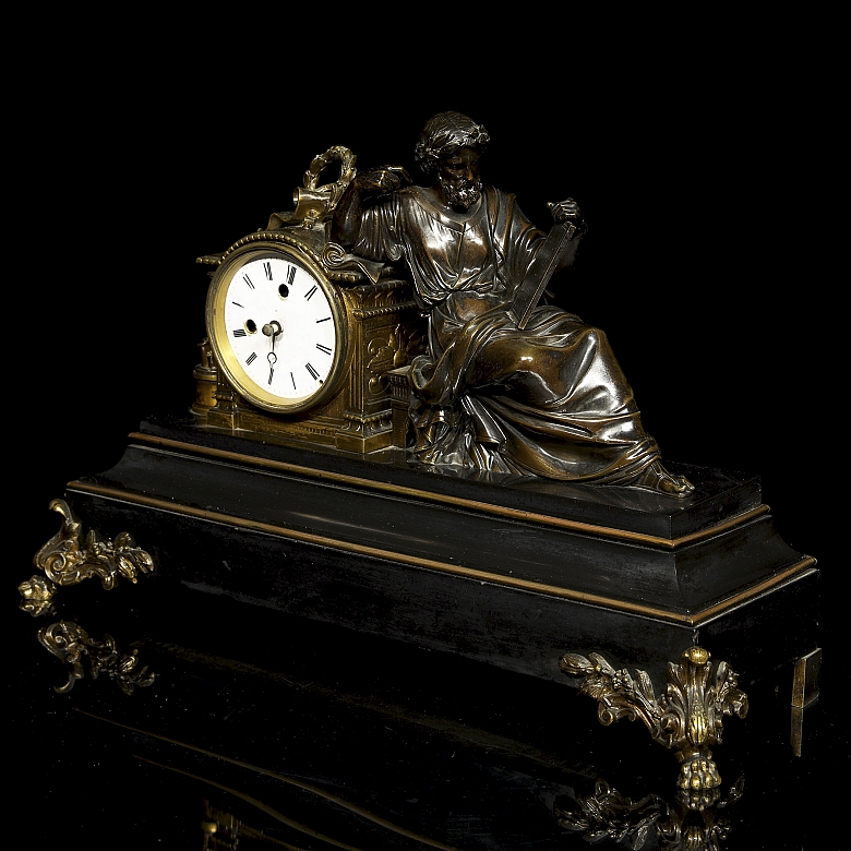 Reloj de sobremesa de estilo Imperio 