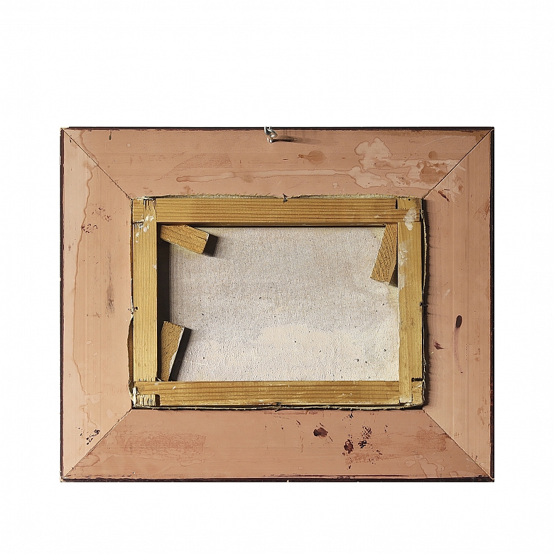 V. Benlloch (20th century) “Landscape with Tower” - 3