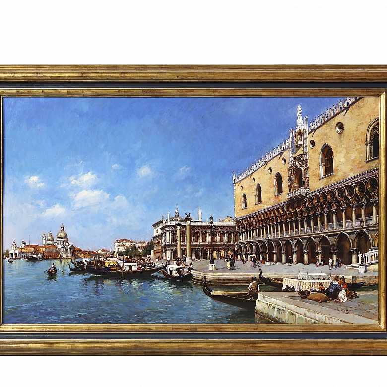 Antonio Medina Serrano (1944) ‘Venetian View’