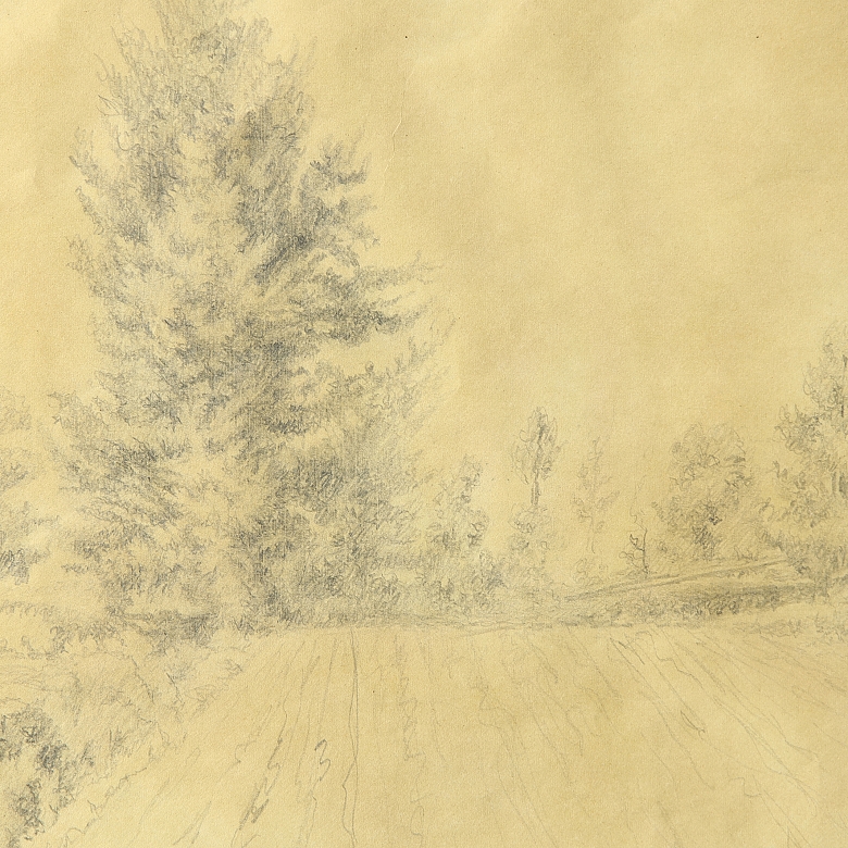 J. Vilar (19th-20th century) “Rural Landscape”