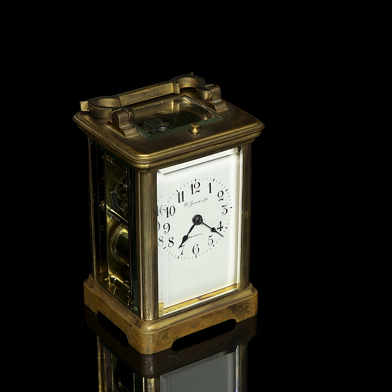 Reloj de viaje A. Junod & Fils,  Lausanne, suiza. - 4