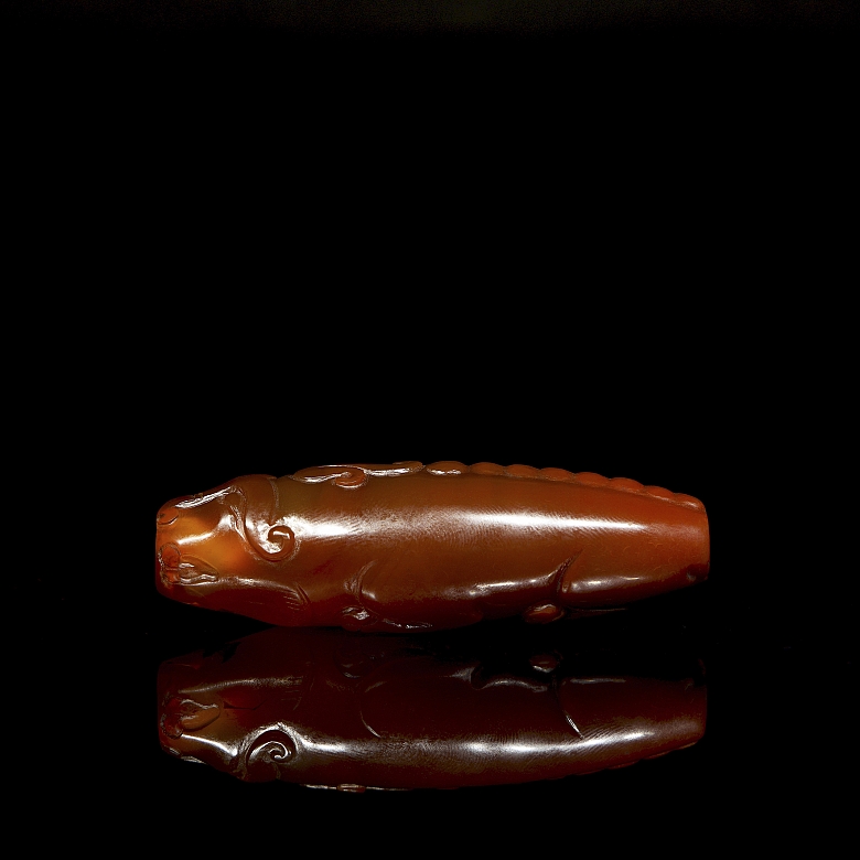 Cuenta de ágata roja