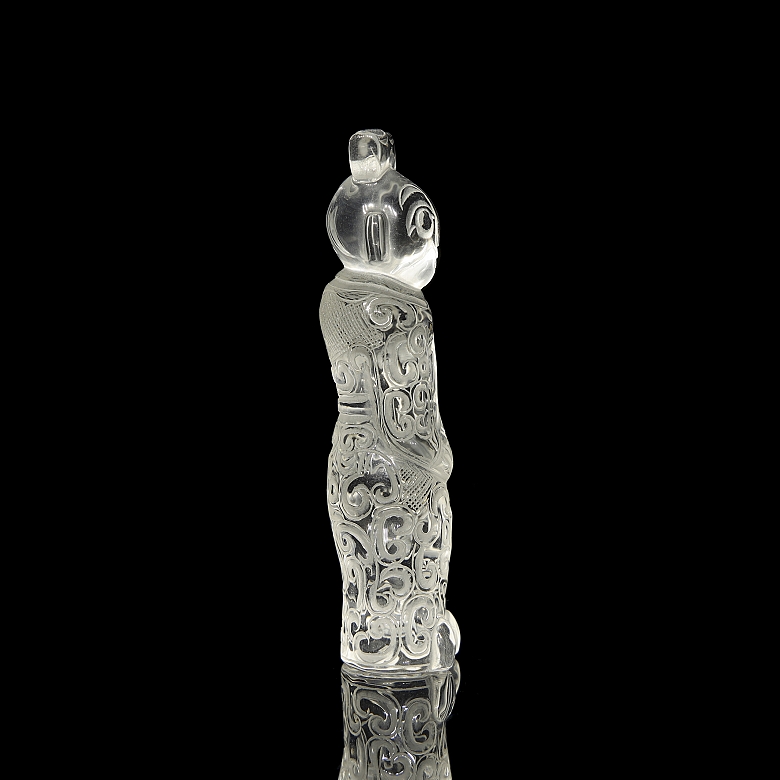 Colgante de cuarzo blanco