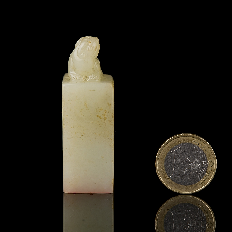 Hetian jade seal ‘Can’, Qing dynasty