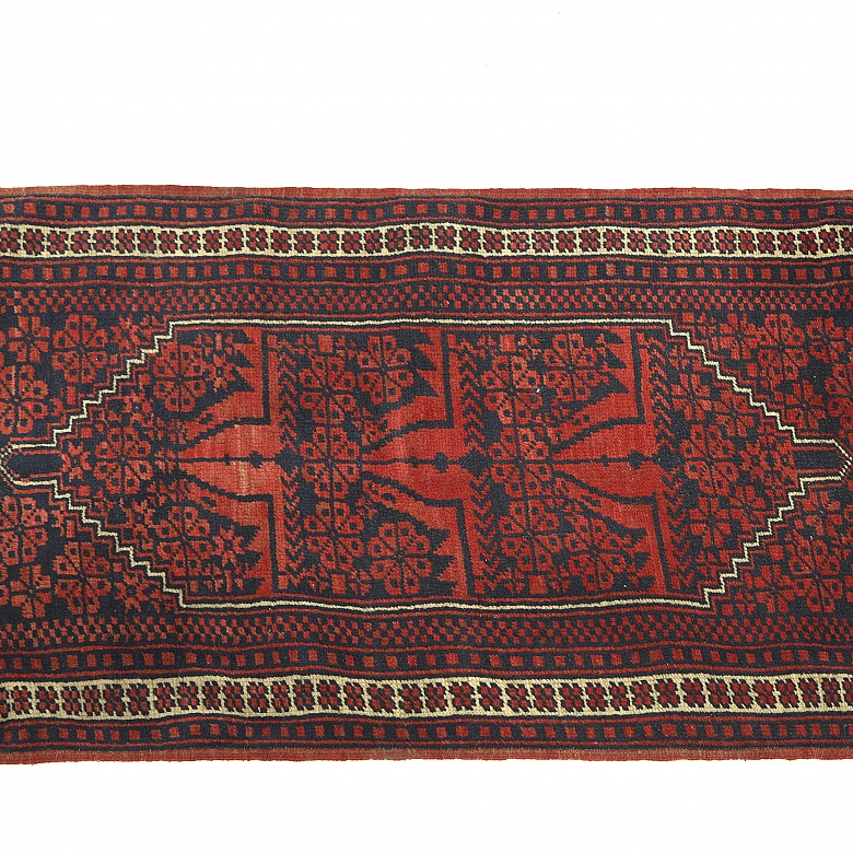 Small Persian woollen carpet, 20th century - 1