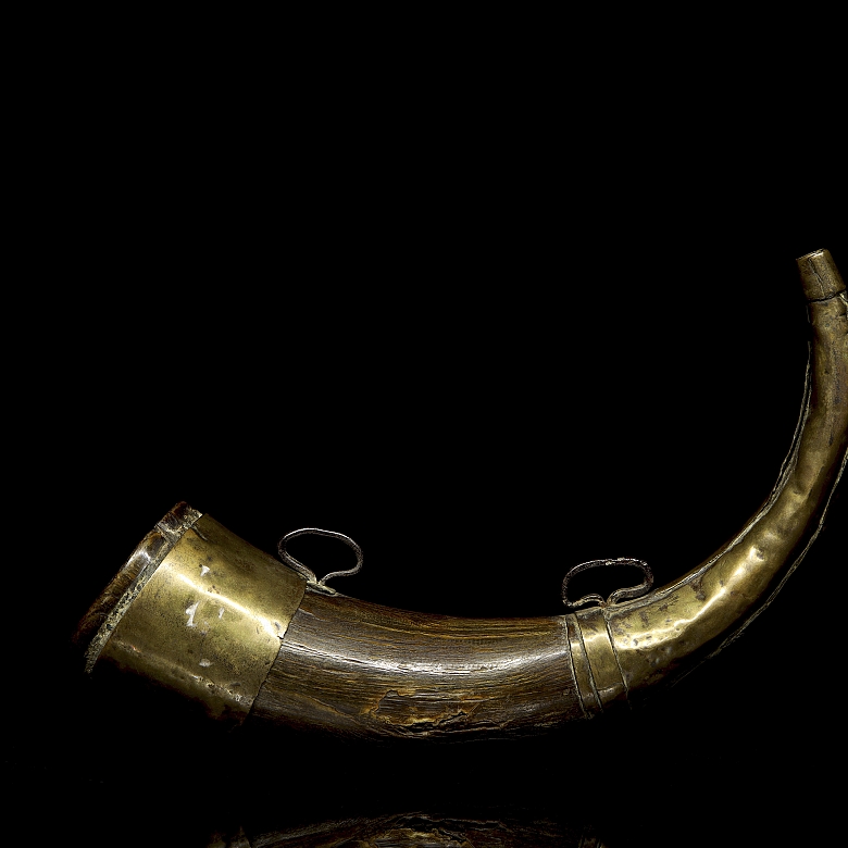 Bronze and horn tinderbox, Asia, 19th century - 2