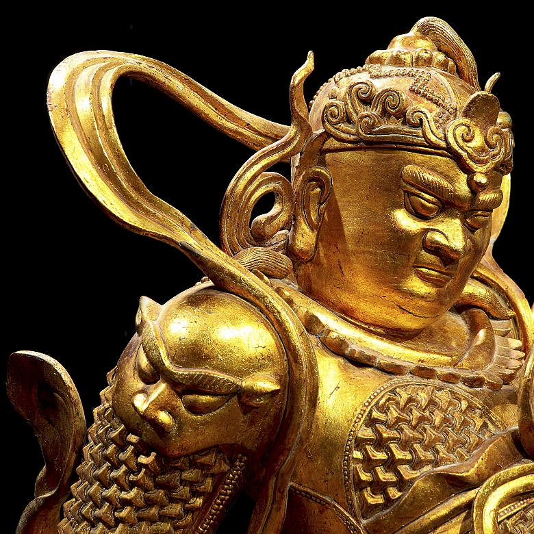 Magnífica figura de bronce 