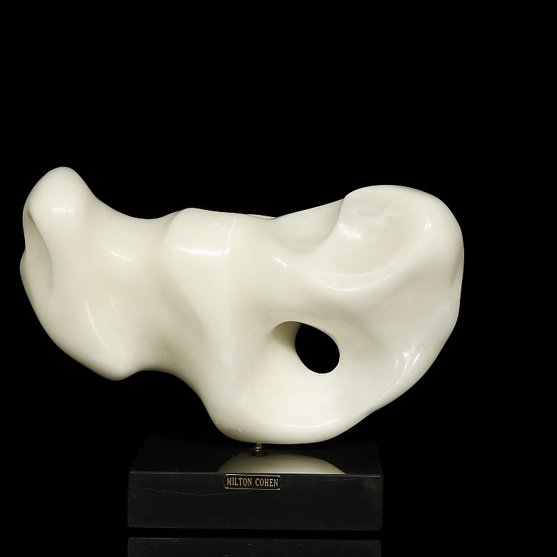 Milton Cohen, Escultura de mármol blanco, s.XX