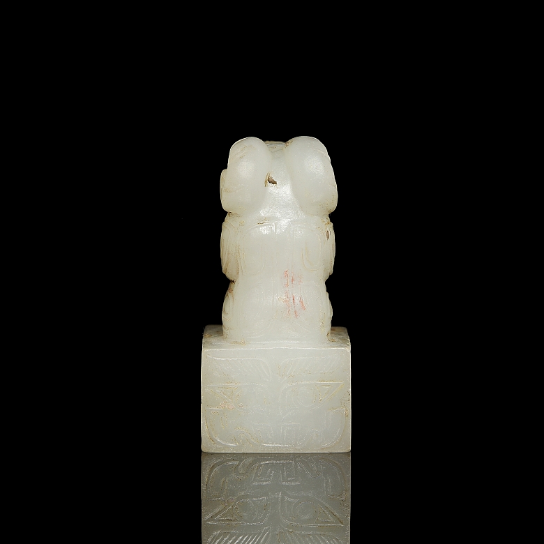 Sello de jade blanco 