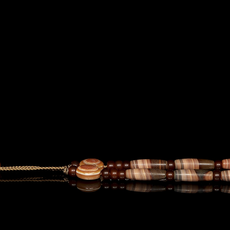 Collar de Dzi de ágata 
