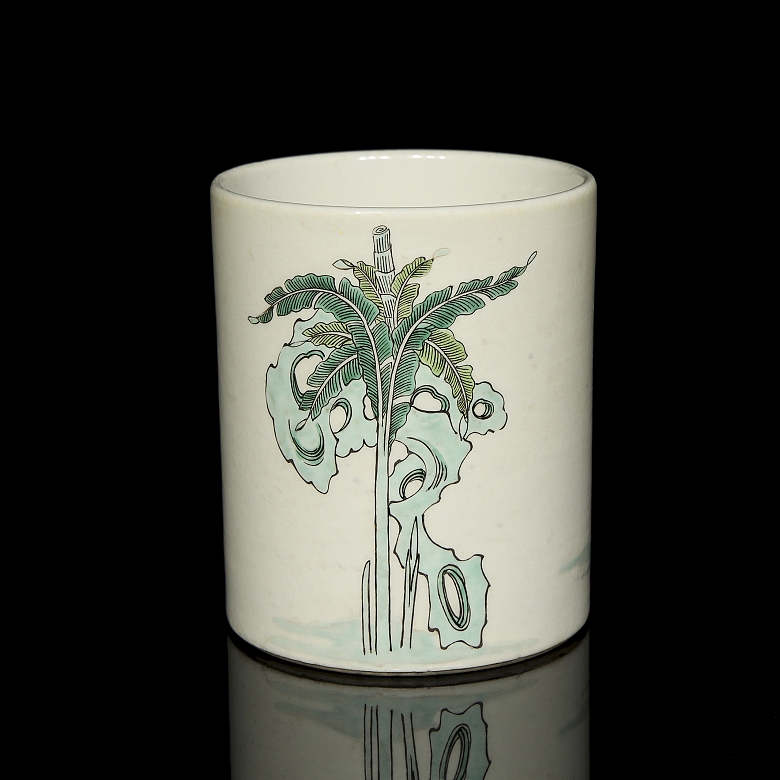 Bote para pinceles de porcelana