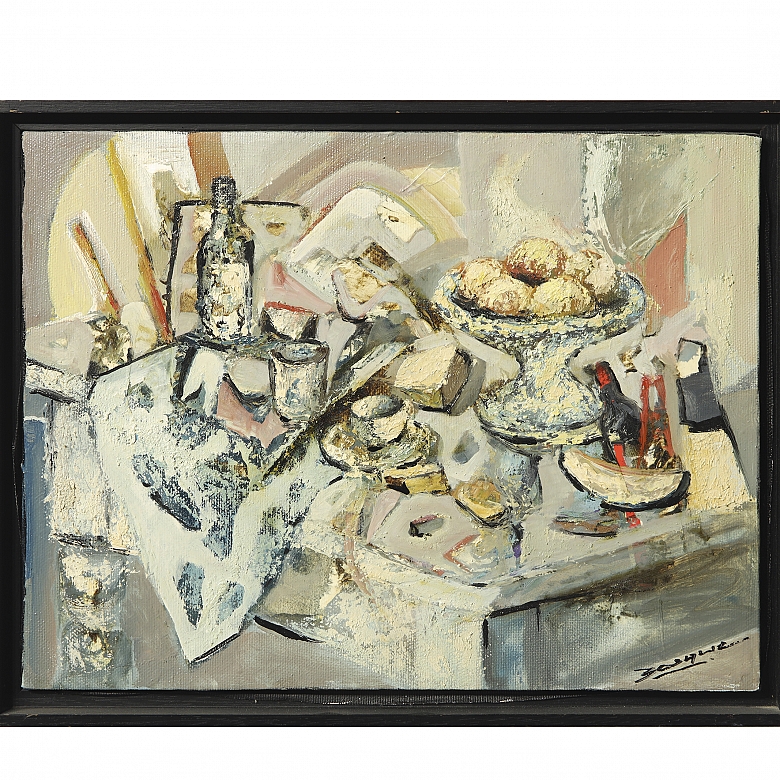 Miguel Ángel Bosque Almiñana (20th century) ‘Still life with wine’ - 5