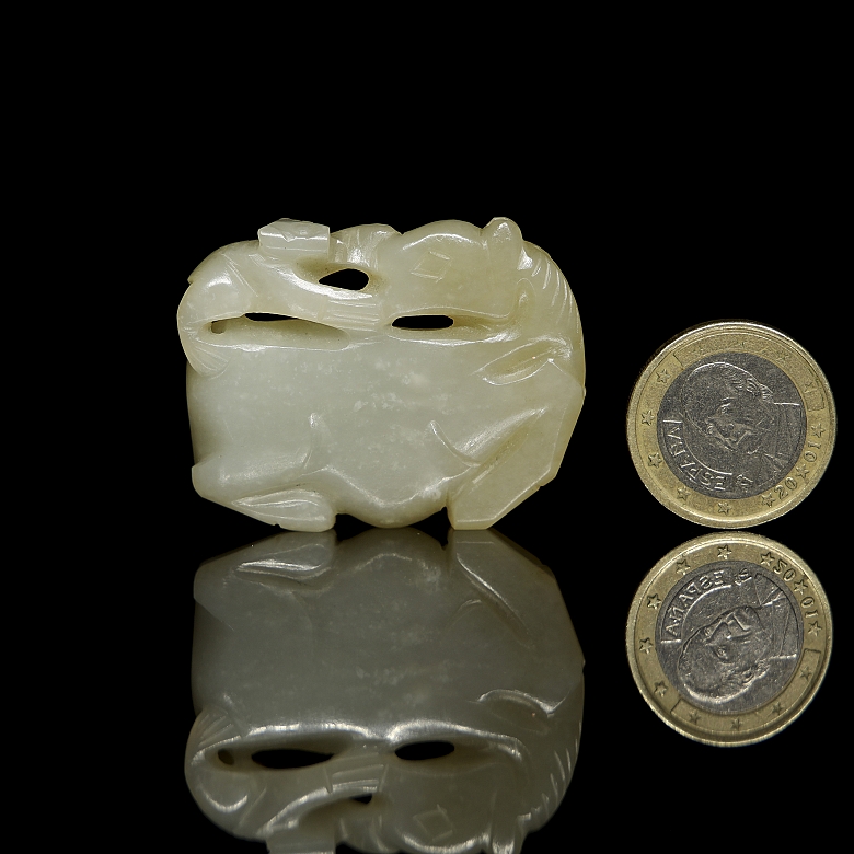 Placa de jade tallado