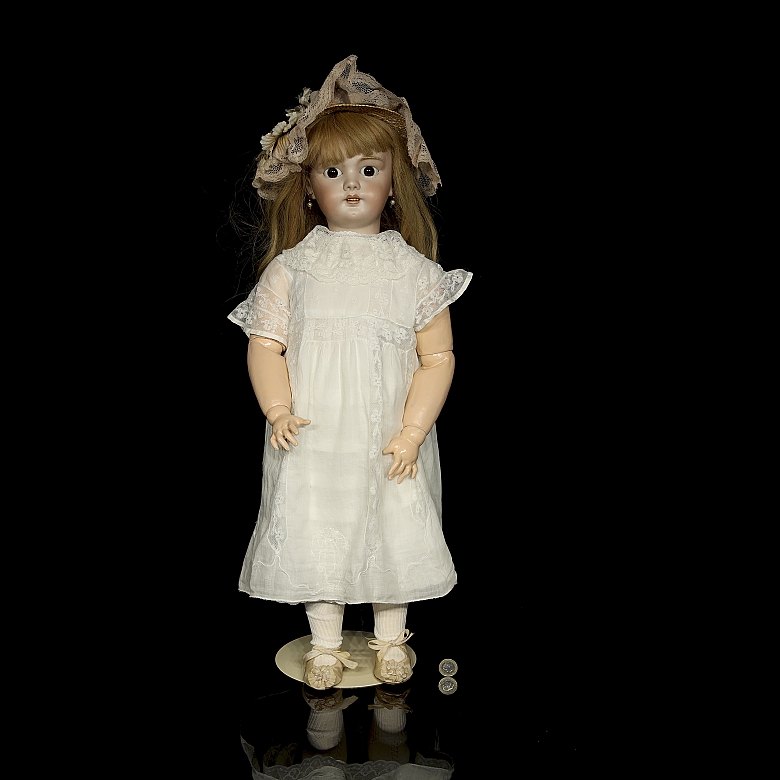 Muñeca de porcelana DEP, Simon & Halbig, c. 1900-1910