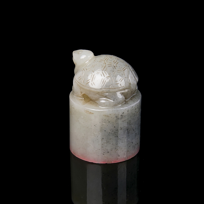 Hetian jade seal ‘Turtle’, Qing dynasty