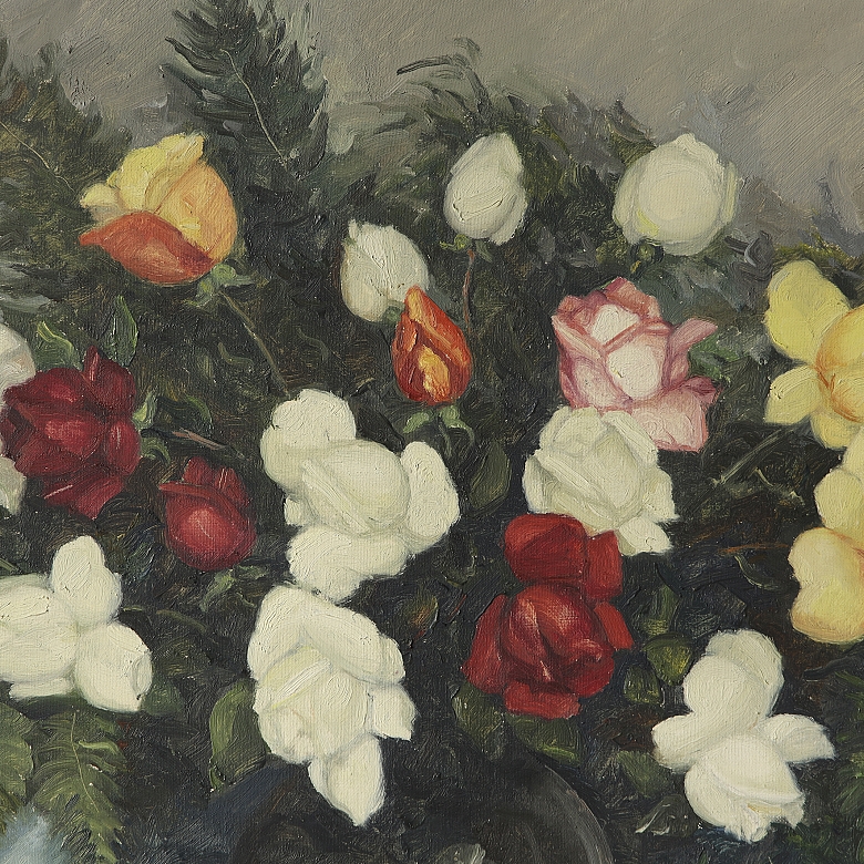 米格尔·瓦克尔（1910–1988）《带花的静物》 - 2