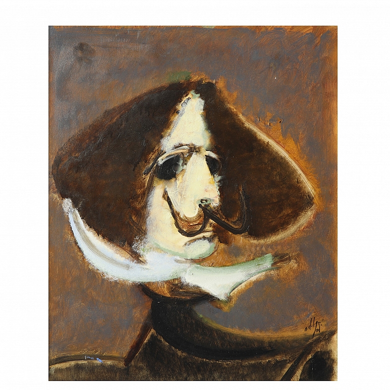 阿尔瓦罗·德尔加多 Álvaro Delgado （1922-2016）《委拉斯开兹》，1997年