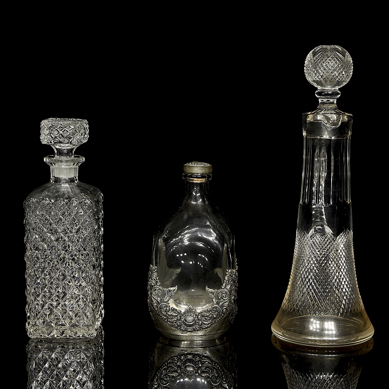 Set of glass bottles, 20th century - 1