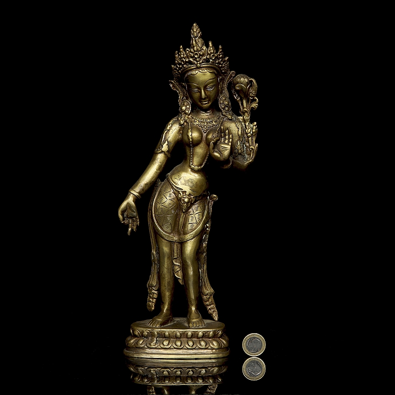 Gilt bronze figure 