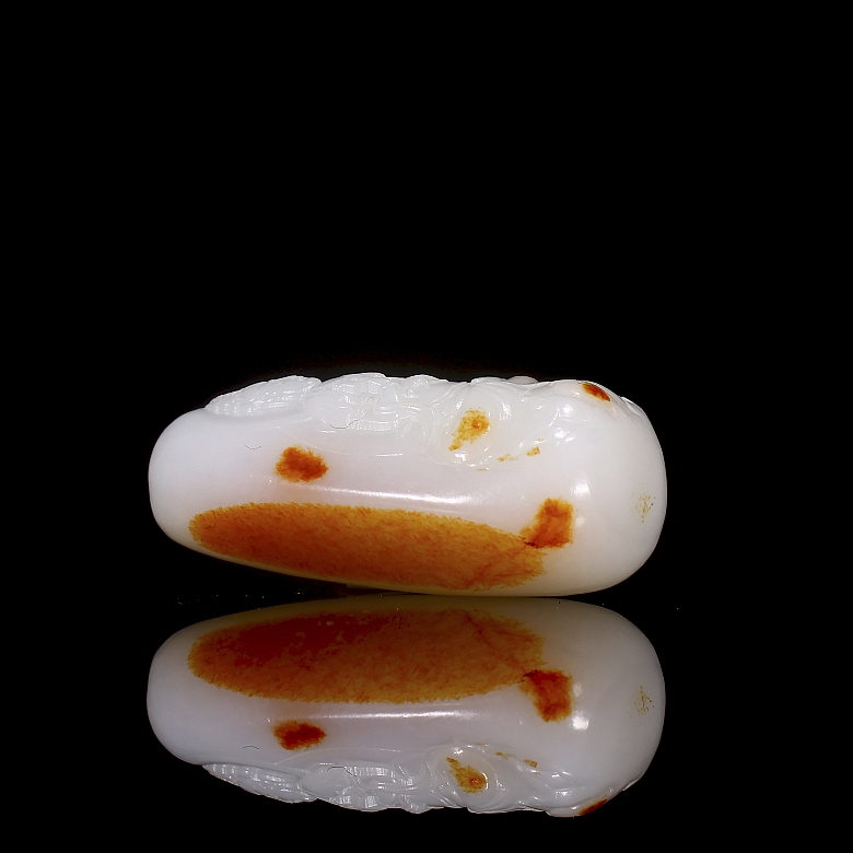 Figura de jade blanco de Hetian