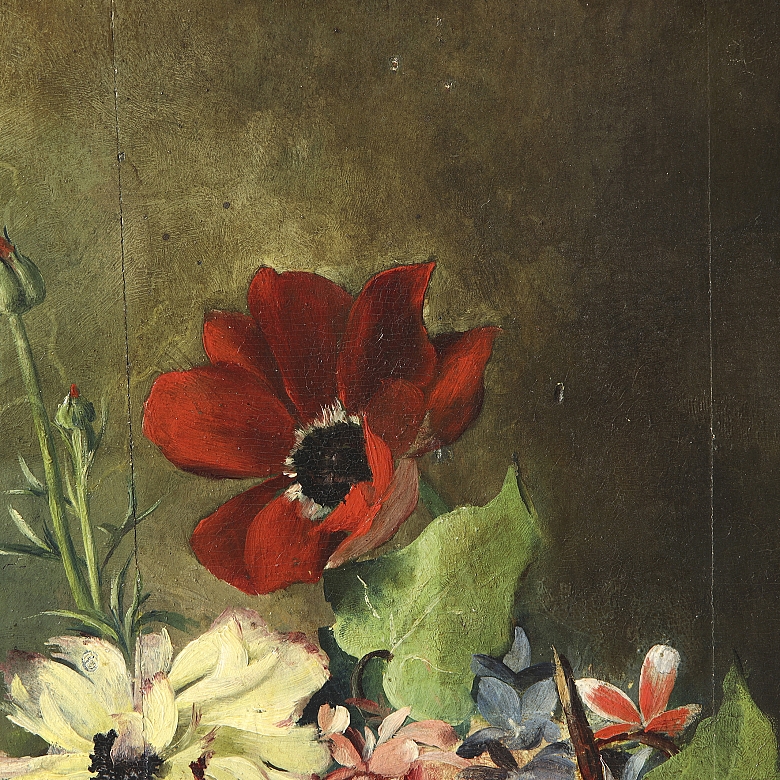 Ricardo Manzanet (1853–1939) “Flowers,” 1882