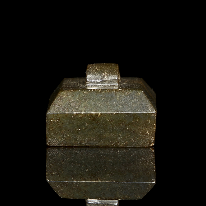 Sello cuadrangular de jade, dinastía Han