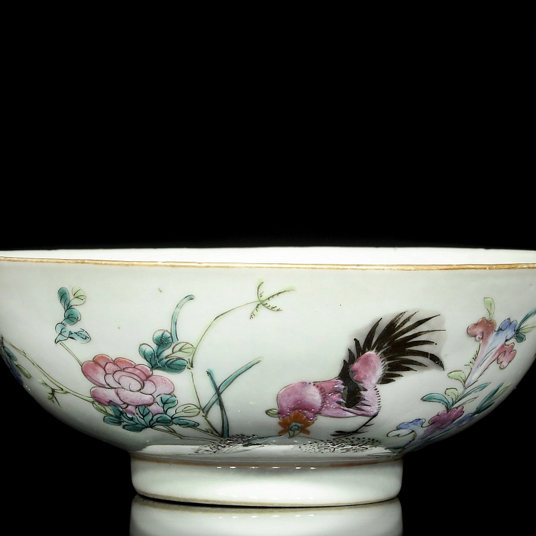 An enameled porcelain 