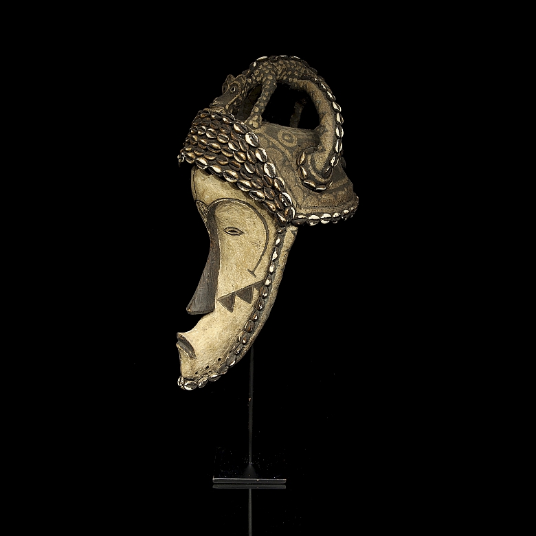Máscara de casco ceremonial, Kuba, R.D. del Congo, s.XX