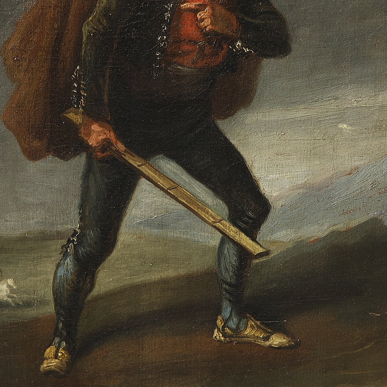 18th century Spanish school ‘Peasant couple’