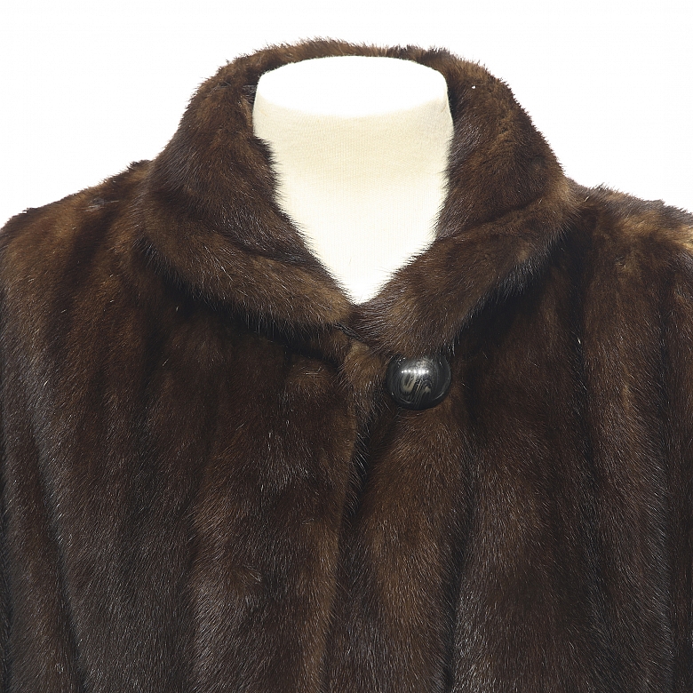Long vision fur coat