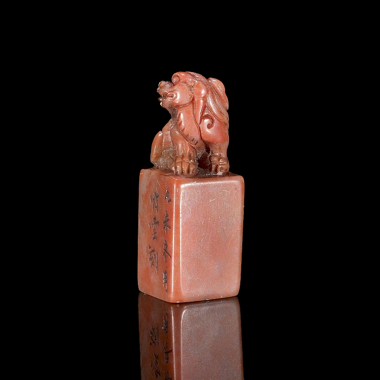 Shoushan stone seal ‘Beast’, Qing dynasty