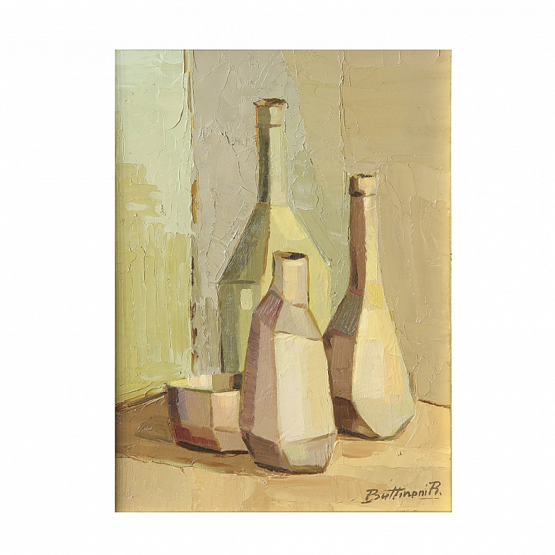 里卡多·布蒂诺尼 Riccardo Buttinoni（1948）《静物》，1972年