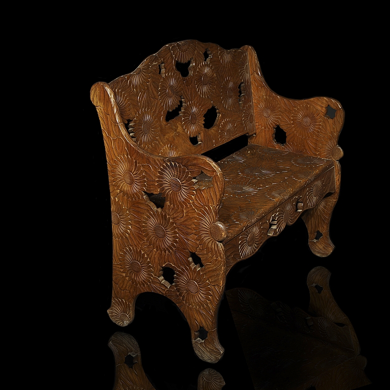 Tresillo de estilo Japonesismo para Liberty & Co., circa 1900–1910